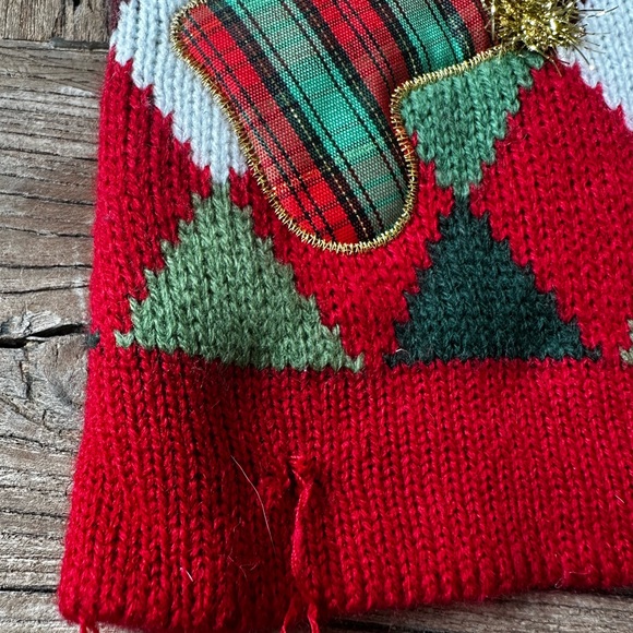 Festive Red and Green Dog Sweater - Picture 6 of 10